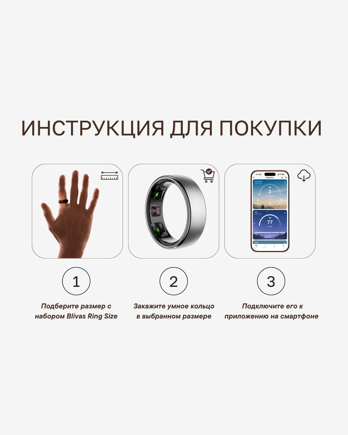 Размерный набор BLIVAS RING SIZE